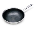 Patelnia wok stalowy 18/10 28cm BERLINGER HAUS Eternal Collection BH-7434 w sklepie internetowym TanieAGD.pl