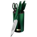 Zestaw noży w bloku 7-ele BERLINGER HAUS Emerald BH-2794 w sklepie internetowym TanieAGD.pl
