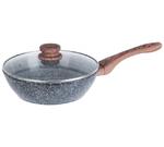 Patelnia / wok 28cm KINGHOFF granit wood KH-1584 / 1171 w sklepie internetowym TanieAGD.pl