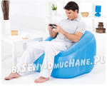 Modny fotel dmuchany z oparciem 3 kolory 74 x 74 x 64 cm w sklepie internetowym Baseny-polska.pl