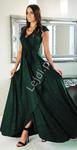 Butelkowo zielona sukienka wieczorowa na wesele, na studniówkę, dla druhny, m445 w sklepie internetowym Lejdi.pl