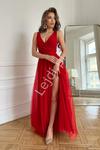 Czerwona suknia na studniówkę, wesele, sylwestra HB248 w sklepie internetowym Lejdi.pl
