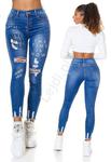 Niebieskie jeansy wyszczuplające, modne jeansy love your self 4804 w sklepie internetowym Lejdi.pl
