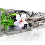 Obraz - Kompozycja Zen: bambus, orchidea i kamienie OBRAZ NA PŁÓTNIE WŁOSKIM w sklepie internetowym Radimar