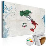 Obraz na korku - Włochy [Mapa korkowa] w sklepie internetowym Radimar