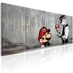 Obraz - Mario Bros na betonie OBRAZ NA PŁÓTNIE WŁOSKIM w sklepie internetowym Radimar