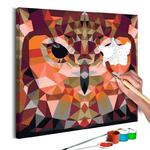 Obraz do samodzielnego malowania - Geometryczna sowa w sklepie internetowym Radimar