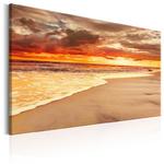Obraz - Plaża: Piękny zachód słońca II OBRAZ NA PŁÓTNIE WŁOSKIM w sklepie internetowym Radimar