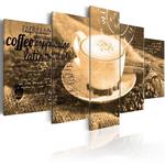 Obraz - Coffe, Espresso, Cappuccino, Latte machiato ... - sepia w sklepie internetowym Radimar