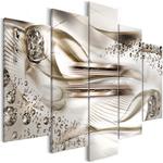 Obraz - Podwodna harfa (5-częściowy) szeroki brązowy OBRAZ NA PŁÓTNIE WŁOSKIM w sklepie internetowym Radimar