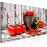 Obraz - Czerwone warzywa (1-częściowy) drewno wąski w sklepie internetowym Radimar