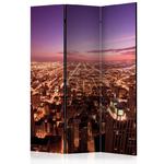 Parawan 3-częściowy - Panorama Chicago [Room Dividers] w sklepie internetowym Radimar