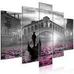 Obraz - Magiczna Wenecja (5-częściowy) szeroki szary w sklepie internetowym Radimar