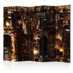 Parawan 5-częściowy - Miasto nocą - Chicago, USA II [Room Dividers] w sklepie internetowym Radimar