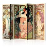 Parawan 5-częściowy - Alphonse Mucha. Kobiety II [Room Dividers] w sklepie internetowym Radimar