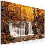 Obraz - Wodospad wśród jesiennych drzew OBRAZ NA PŁÓTNIE WŁOSKIM w sklepie internetowym Radimar