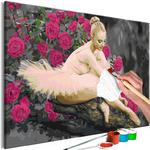 Obraz do samodzielnego malowania - Różana baletnica w sklepie internetowym Radimar