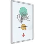 Plakat - Geometryczna instalacja z rośliną w sklepie internetowym Radimar