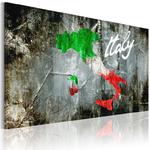 Obraz - Artystyczna mapa Włoch OBRAZ NA PŁÓTNIE WŁOSKIM w sklepie internetowym Radimar