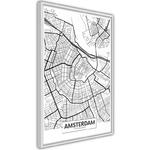 Plakat - Plan miasta: Amsterdam w sklepie internetowym Radimar