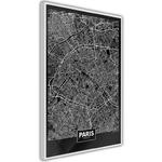 Plakat - Plan miasta: Paryż (ciemny) w sklepie internetowym Radimar