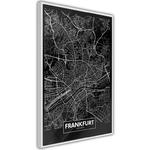 Plakat - Plan miasta: Frankfurt (ciemny) w sklepie internetowym Radimar