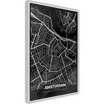 Plakat - Plan miasta: Amsterdam (ciemny) w sklepie internetowym Radimar