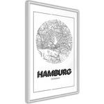 Plakat - Plan miasta: Hamburg (okrągły) w sklepie internetowym Radimar