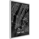 Plakat - Plan miasta: Nowy Jork (ciemny) w sklepie internetowym Radimar