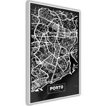 Plakat - Plan miasta: Porto (ciemny) w sklepie internetowym Radimar