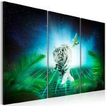 Obraz - Lodowy tygrys OBRAZ NA PŁÓTNIE WŁOSKIM w sklepie internetowym Radimar