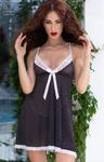 Chilirose 4459 koszulka babydoll i stringi black w sklepie internetowym Intimiti.pl