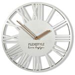 Biały zegar ścienny Loft Piccolo 30cm w sklepie internetowym Flexistyle