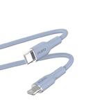 Puro ICON Soft Cable – Kabel USB-C do Lightning certyfikat MFi 1.5 m (Powder Blue) w sklepie internetowym iShock.pl