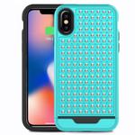 Zizo Star Diamond Hybrid Cover - Etui iPhone X (Teal/Black) w sklepie internetowym iShock.pl