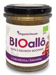 BIOALLO - PASTA Z GRZYBÓW BOCZNIAK Z CIECIERZYCĄ I ŻURAWINĄ BIO 180 g - ORGANICHOUSE w sklepie internetowym Ekolandia24