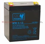 MW POWER Akumulator AGM 12V 5,0 Ah, przyłącze F1 4,7mm (6-9lat) w sklepie internetowym JMP Telefon