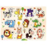 Puzzle drewniane z uchwytami zwierzaki w sklepie internetowym fifishop