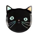 Meri Meri - Talerzyki Czarny kot w sklepie internetowym fifishop