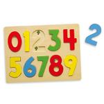 Puzzle Do Nauki Liczenia Drewniana Układanka Edukacyjna Cyferki 123 Viga Toys w sklepie internetowym fifishop