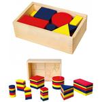 Drewniane Klocki logiczne Figury geometryczne Viga Toys w sklepie internetowym fifishop