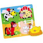 Drewniane Puzzle Farma Układanka Niespodzianka Viga Toys w sklepie internetowym fifishop