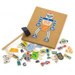 Drewniana Przybijanka Roboty 45 elementów Viga Toys w sklepie internetowym fifishop