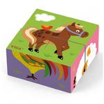 Drewniana układanka Farma Puzzle Viga Toys 4 klocki w sklepie internetowym fifishop