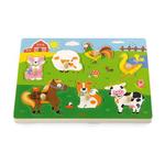 Drewniane Puzzle dźwiękowe Farma Viga Toys w sklepie internetowym fifishop