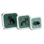 Petit Monkey - Zestaw 3 śniadaniówek lunchbox Black Animals salie w sklepie internetowym fifishop