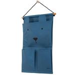 Jollein - Przybornik na łóżeczko Canvas Animal Club Steel Blue w sklepie internetowym fifishop