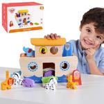 TOOKY TOY Drewniana Arka Noego Sorter KsztaÃÂtÃÂ³w 18 El. w sklepie internetowym fifishop