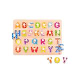 TOOKY TOY Puzzle Układanka z Pinezkami Alfabet w sklepie internetowym fifishop