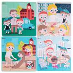 CLASSIC WORLD Puzzle 4w1 Dzień w Szkole w sklepie internetowym fifishop